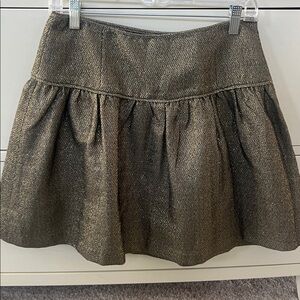 Banana Republic gold metallic skirt size 4